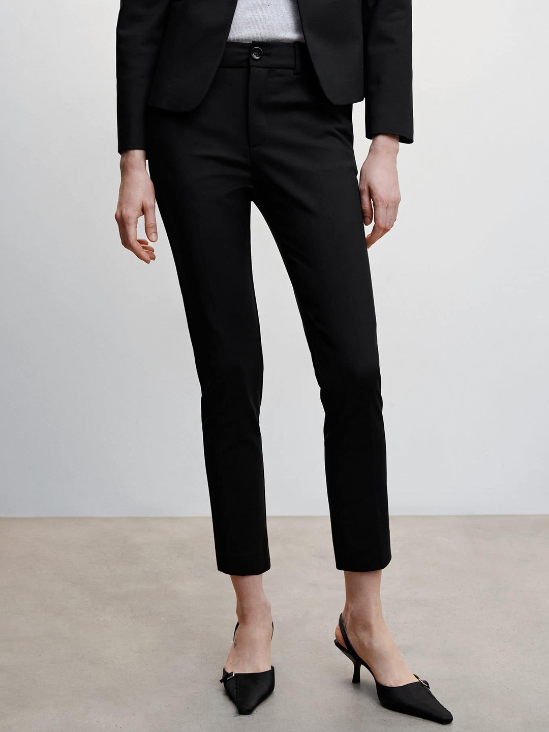 

MANGO Women Trousers, Black
