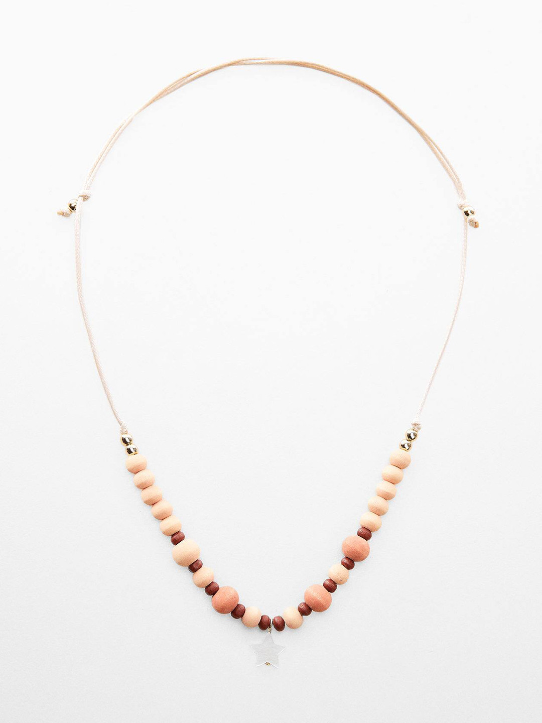 

Mango Kids Girls Beaded Necklace, Brown