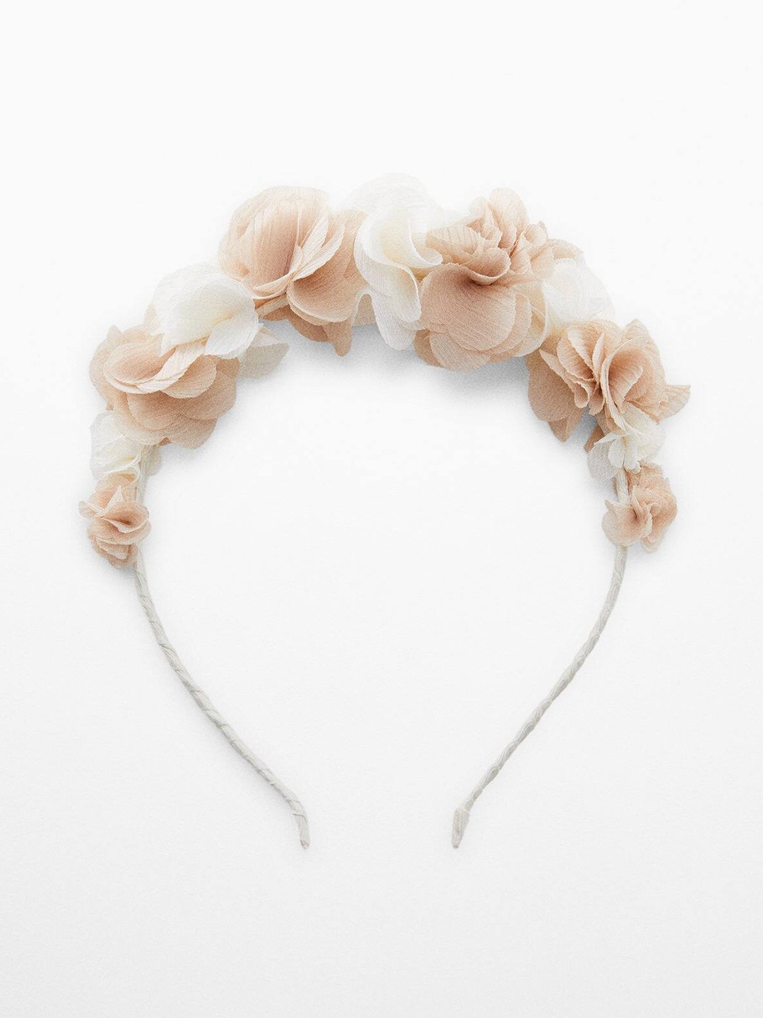 

Mango Kids Girls Floral Hairband, Beige