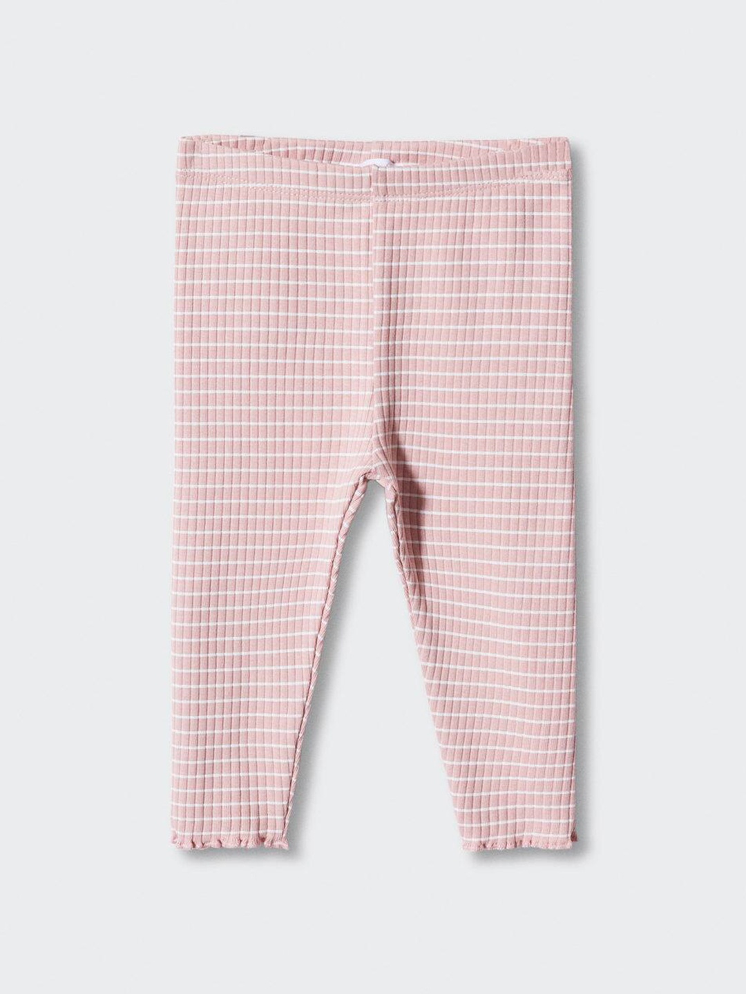 

Mango Kids Girls Striped Leggings, Pink