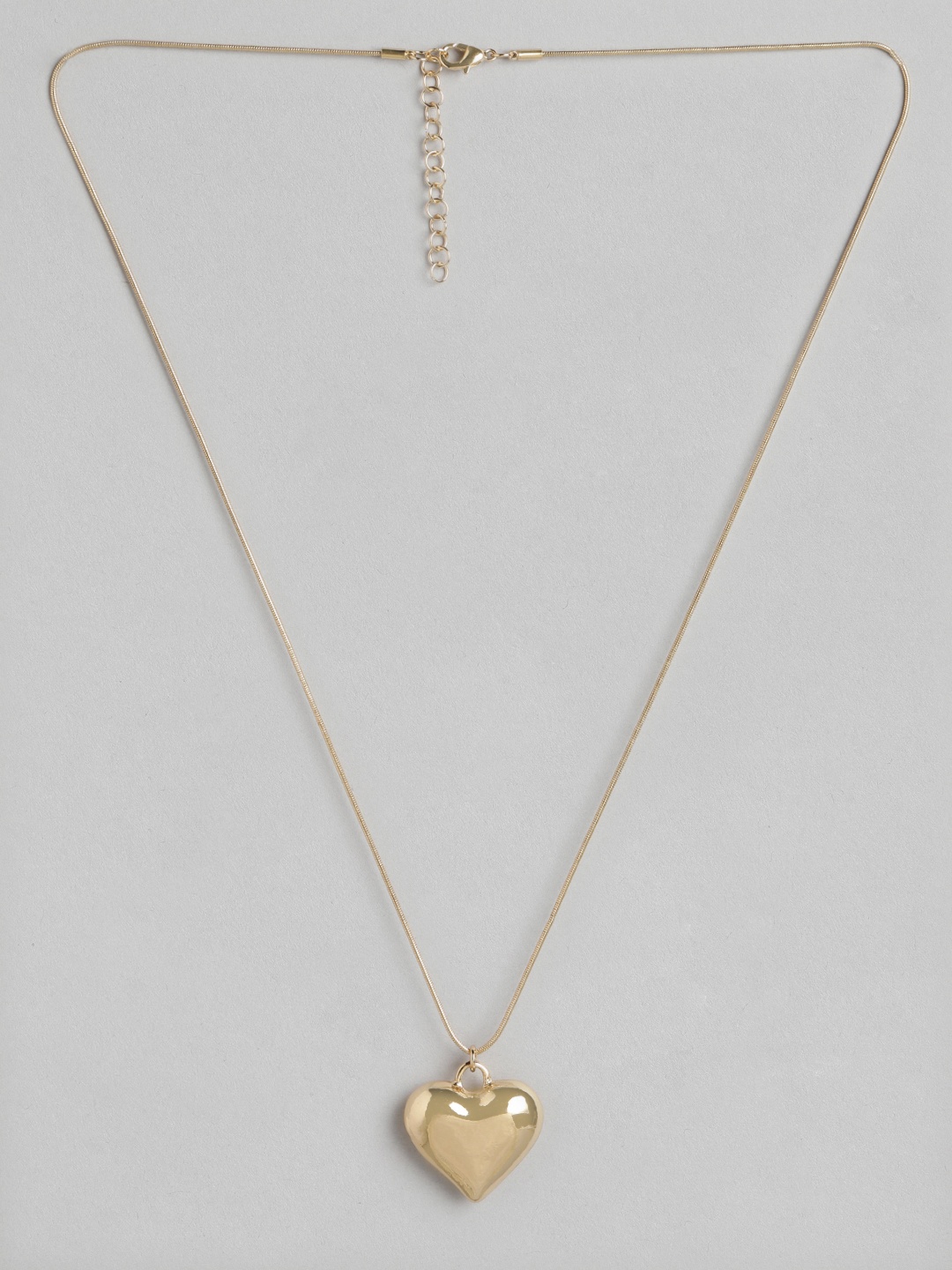 

MANGO Brass Heart Gold-Plated Necklace