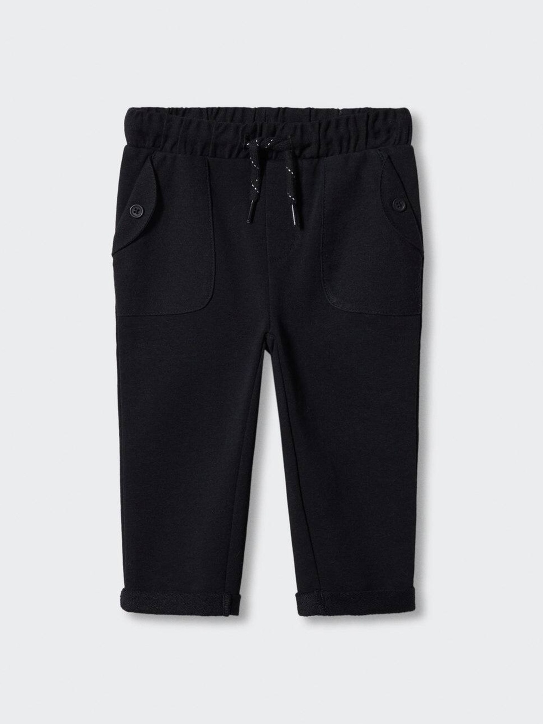 

Mango Kids Boys Pure Cotton Jogger-Style Trousers, Black