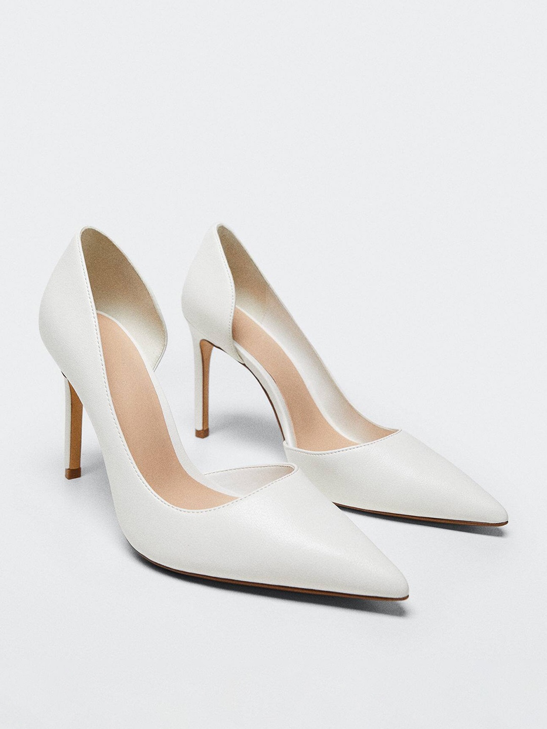 

MANGO Women Stiletto Pumps, White