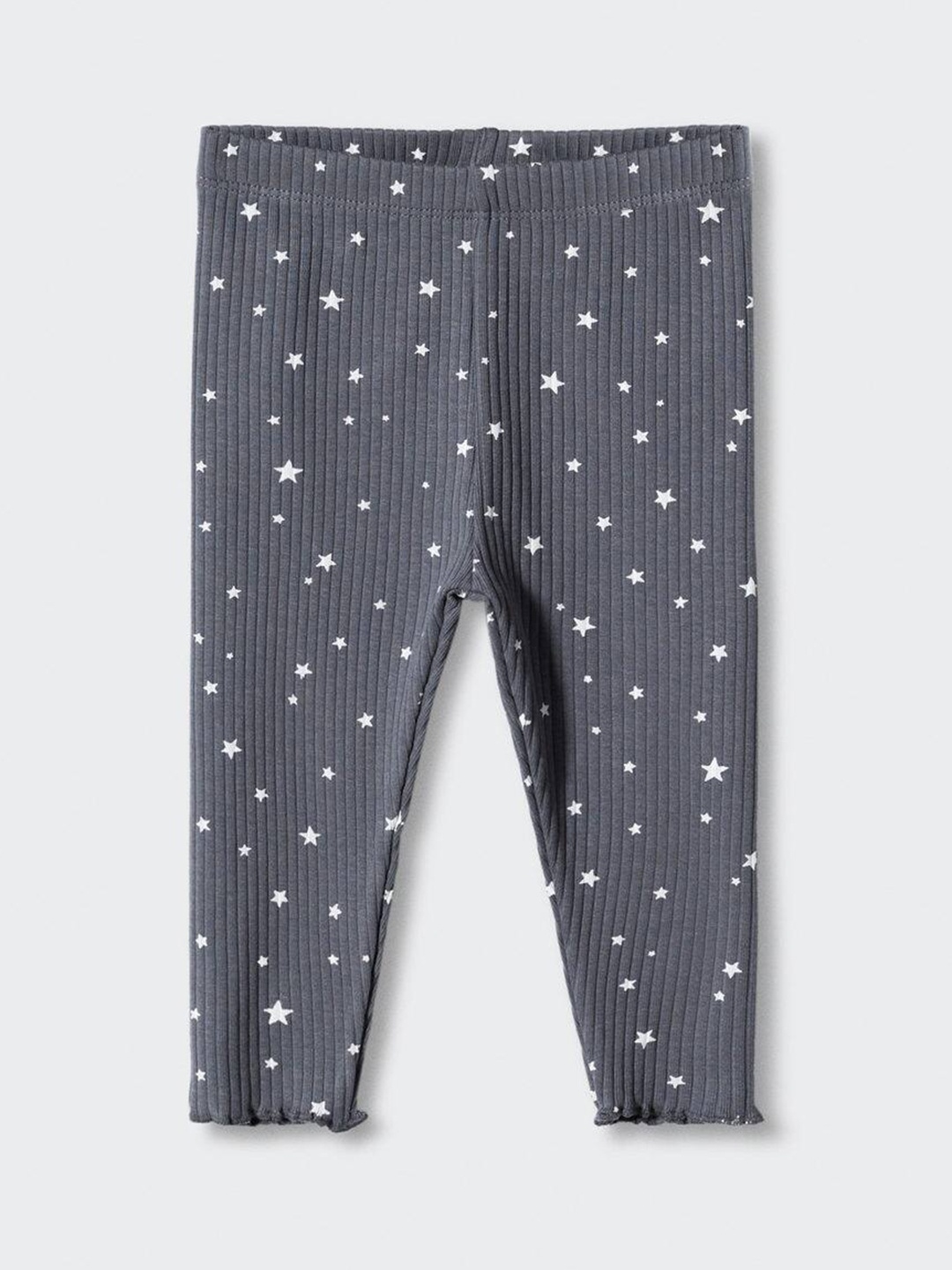 

Mango Kids Girls Printed Ribbed Leggings, Charcoal