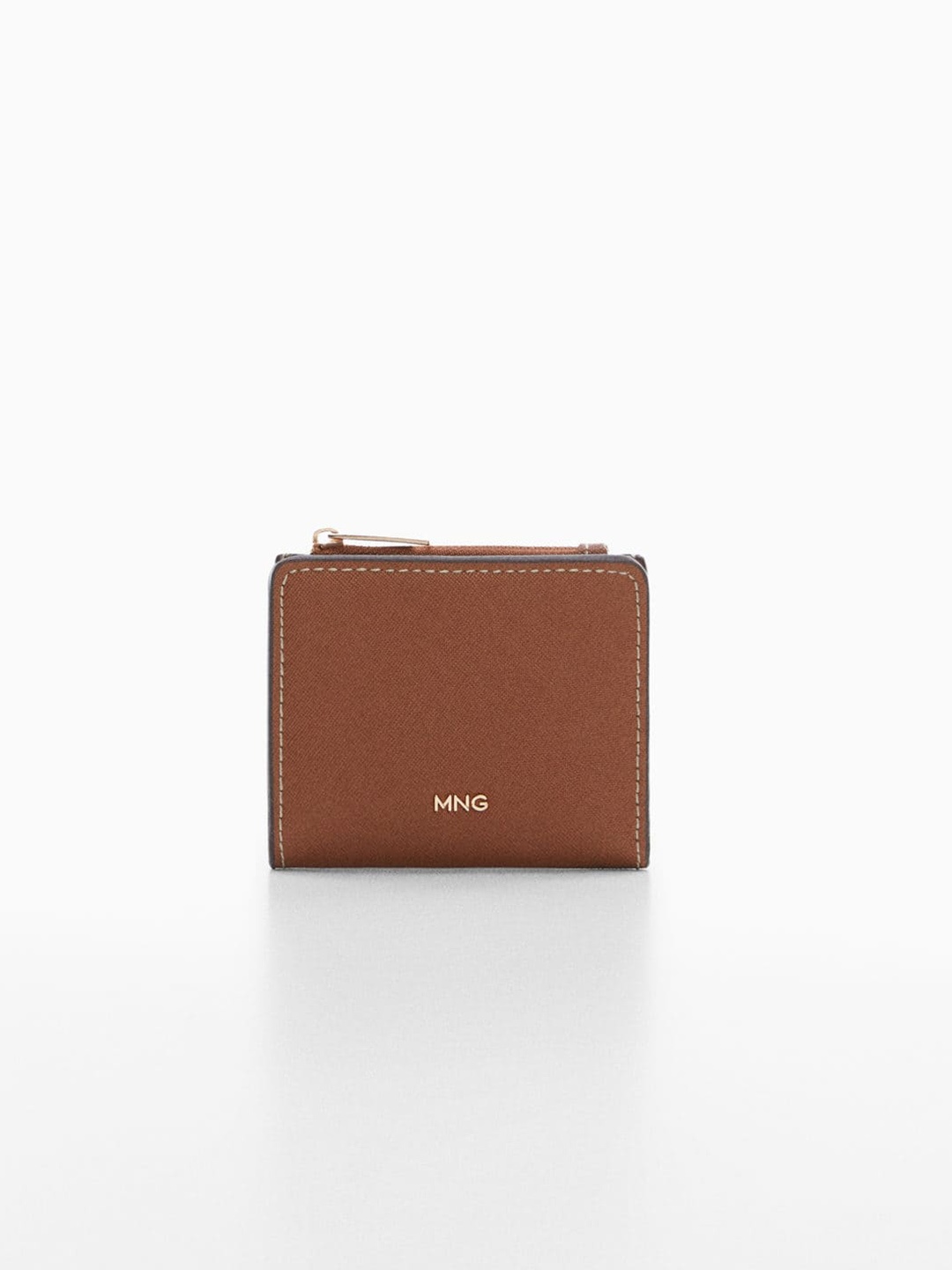 

MANGO Women Two Fold Wallet, Brown