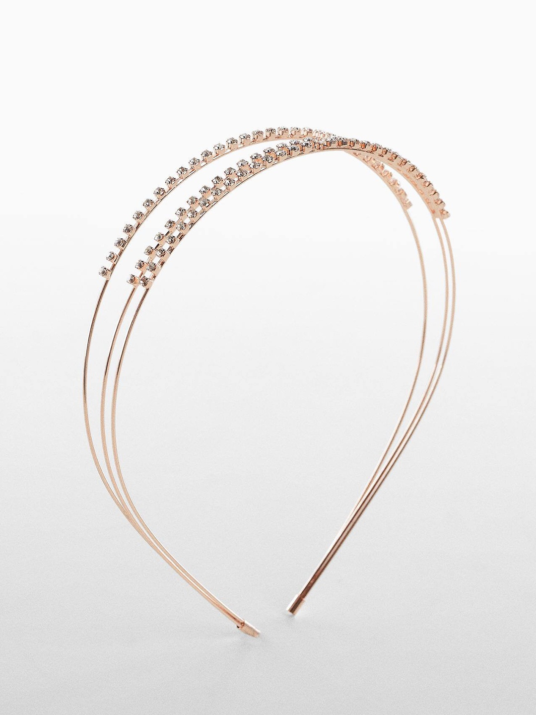 

Mango Kids Girls Embellished Multi-Stranded Hairband, Rose gold