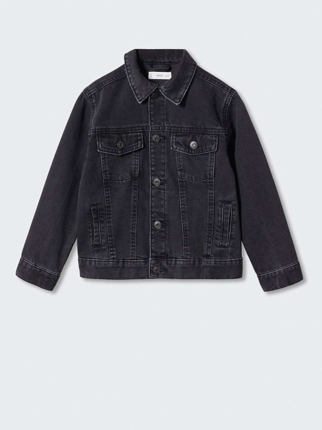 

Mango Kids Boys Pure Cotton Denim Jacket, Black