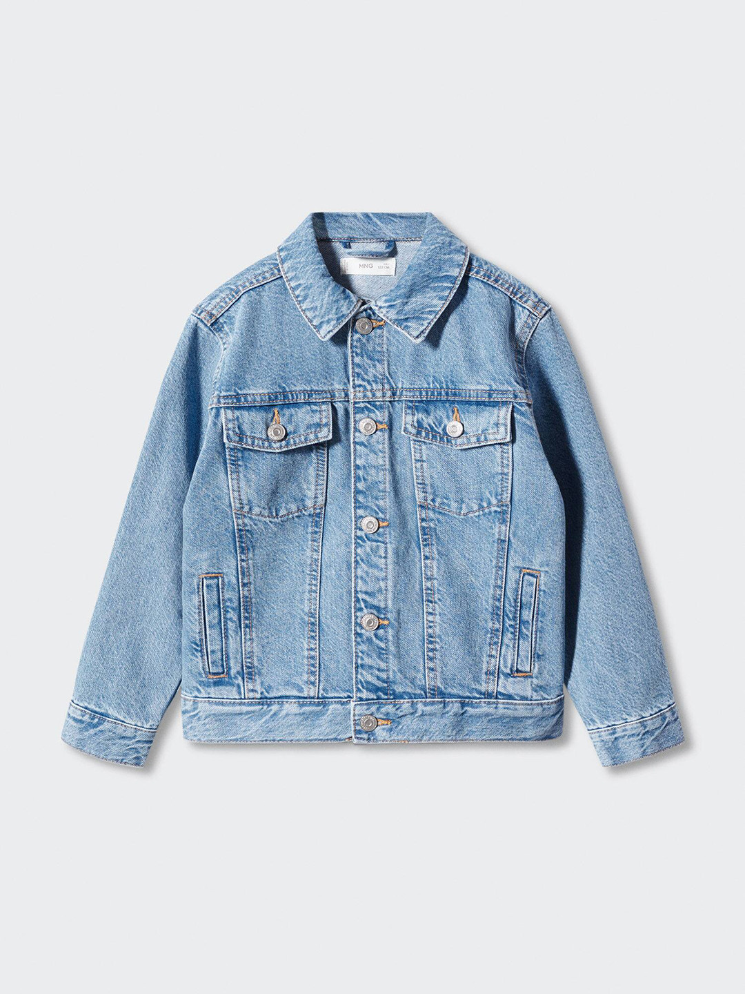 

Mango Kids Boys Pure Cotton Denim Jacket, Blue