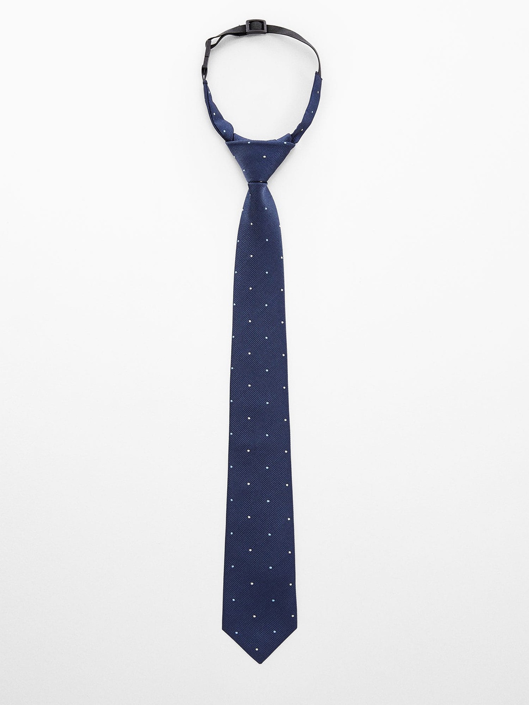 

Mango Kids Boys Micro Dot Design Pre-tied Skinny Tie, Navy blue