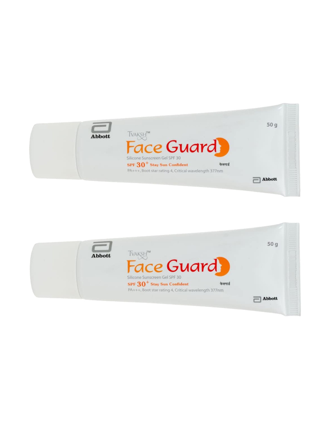 

Tvaksh Pack of 2 Faceguard Silicone Sunscreen Gel, White