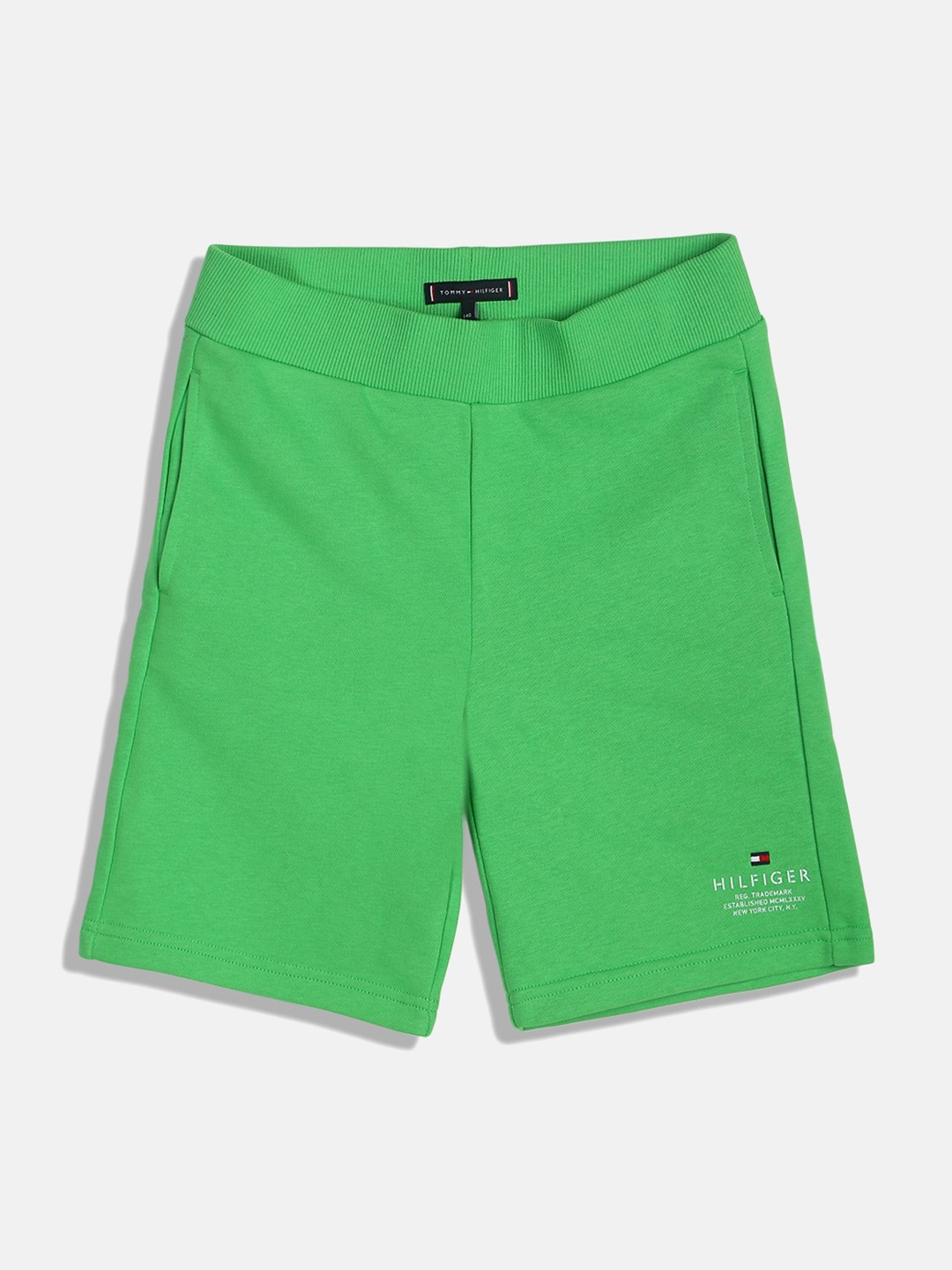 

Tommy Hilfiger Boys Mid-Rise Shorts, Green