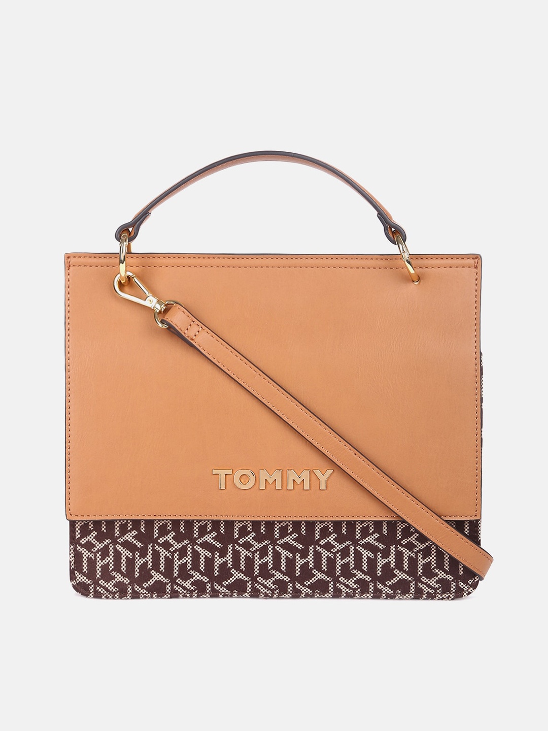 

Tommy Hilfiger Oversized Structured Hobo Bag, Brown