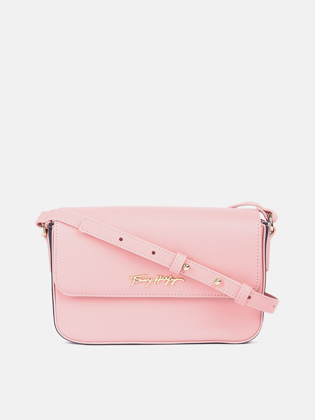 

Tommy Hilfiger Non-Detachable Sling Structured Sling Bag, Pink