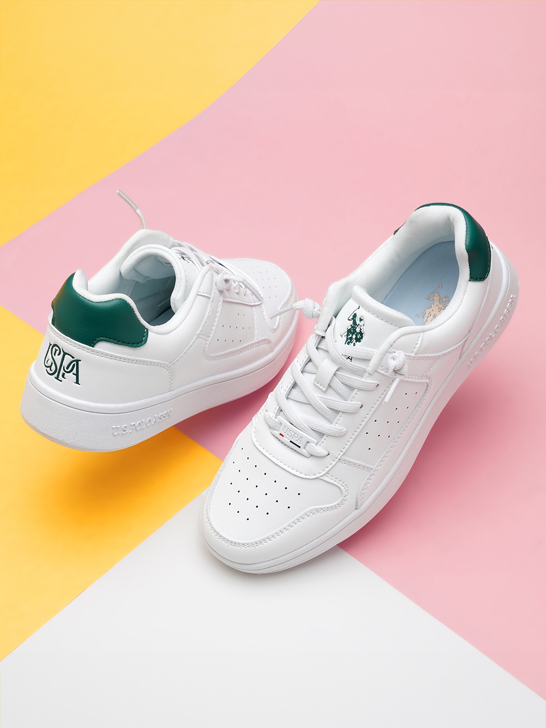 

U.S. Polo Assn. Women Perforated Sneakers, White