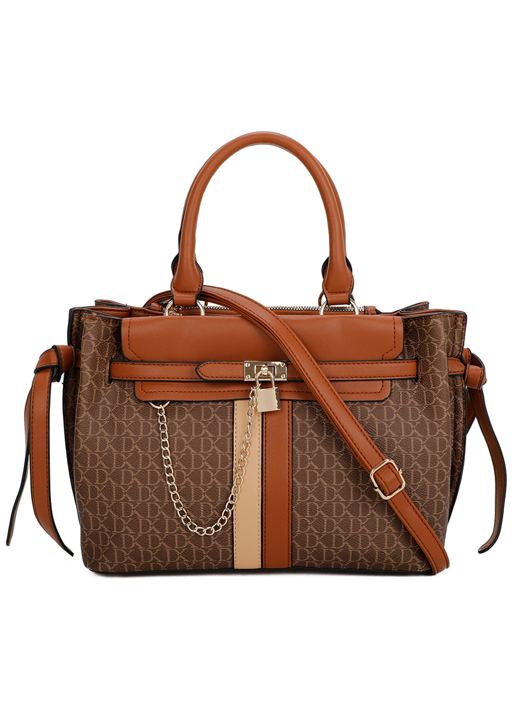 

Diana Korr PU Structured Handheld Bag, Brown