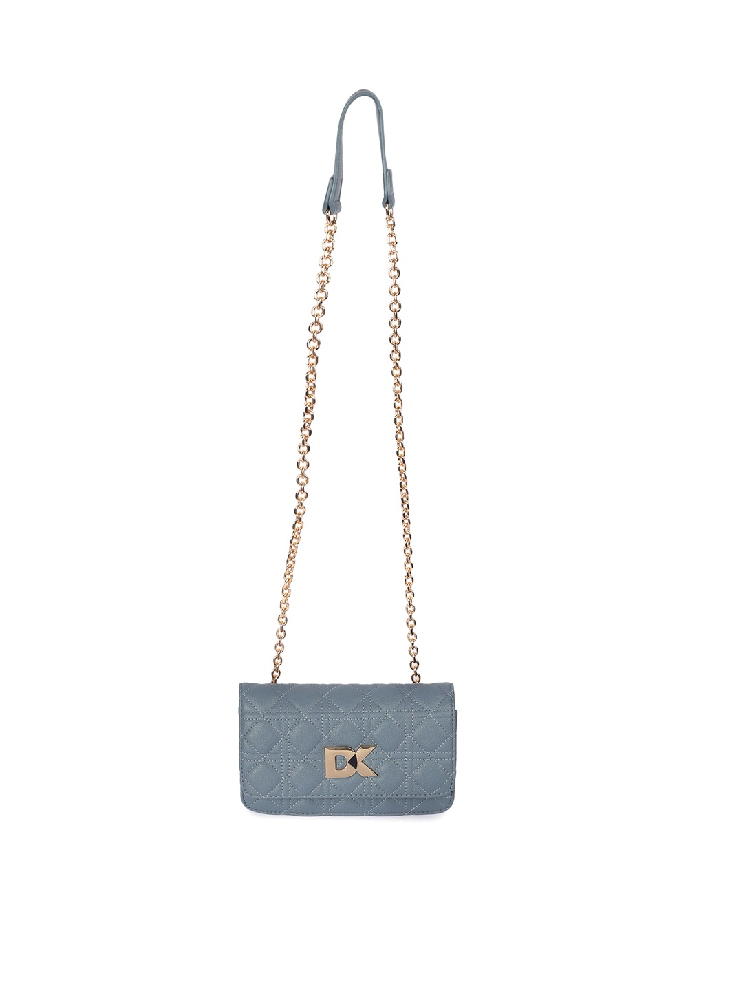 

Diana Korr Embellished PU Structured Sling Bag, Grey