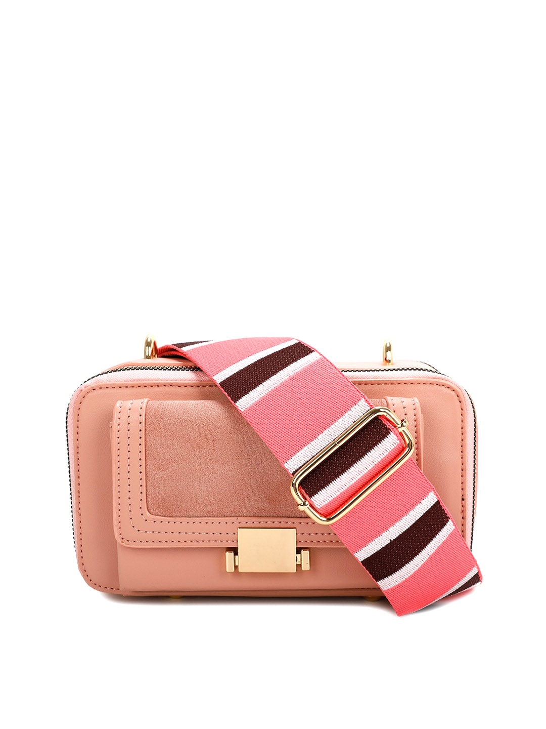 

Diana Korr Textured Structured Sling Bag, Pink