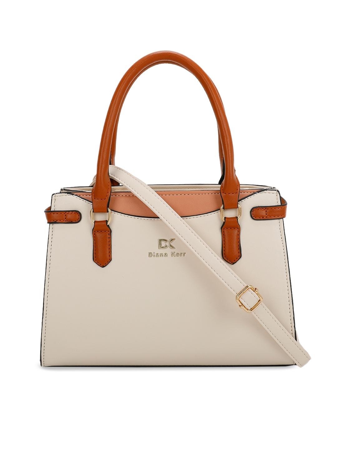 

Diana Korr Detachable Sling Strap Structured Handheld Bag, Beige