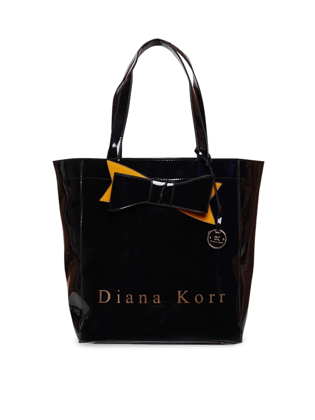 

Diana Korr Shopper Tote Bag with Bow Detail, Black