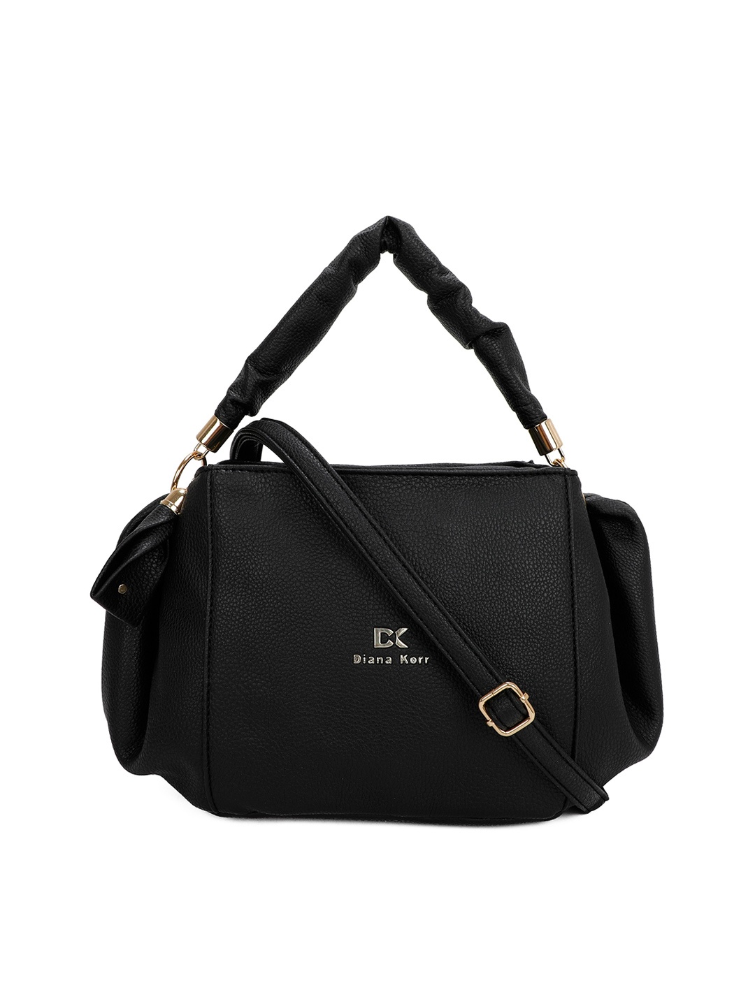 

Diana Korr Detachable Sling Structured Handheld Bag, Black