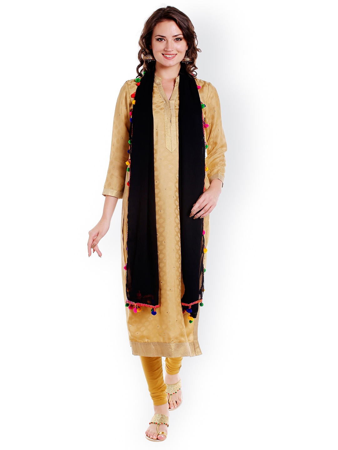 

Dupatta Bazaar Black Chiffon Dupatta