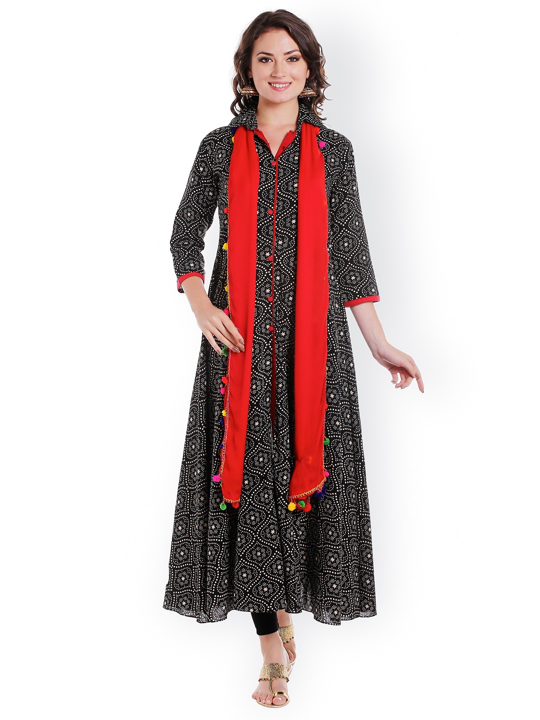 

Dupatta Bazaar Red Chiffon Dupatta