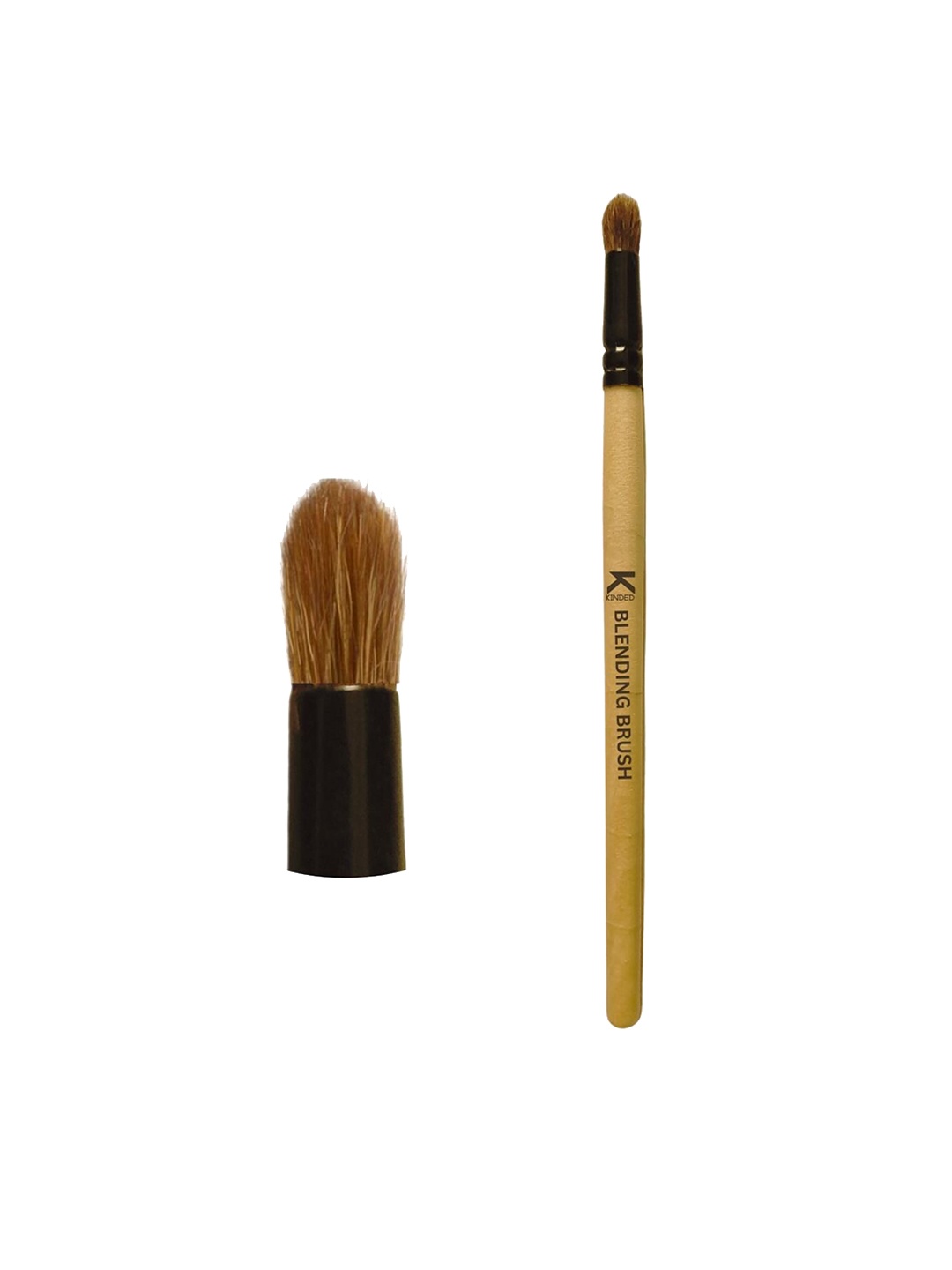 

KINDED Natural Wooden Blending Makeup Brush, Black
