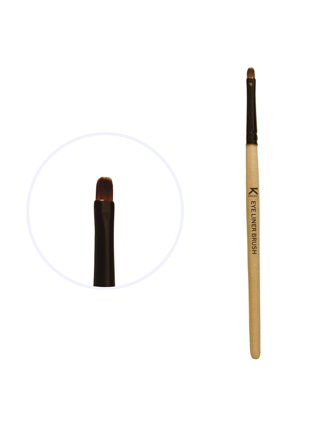 

KINDED Natural Wooden Gel Eye Liner Makeup Brush, Black