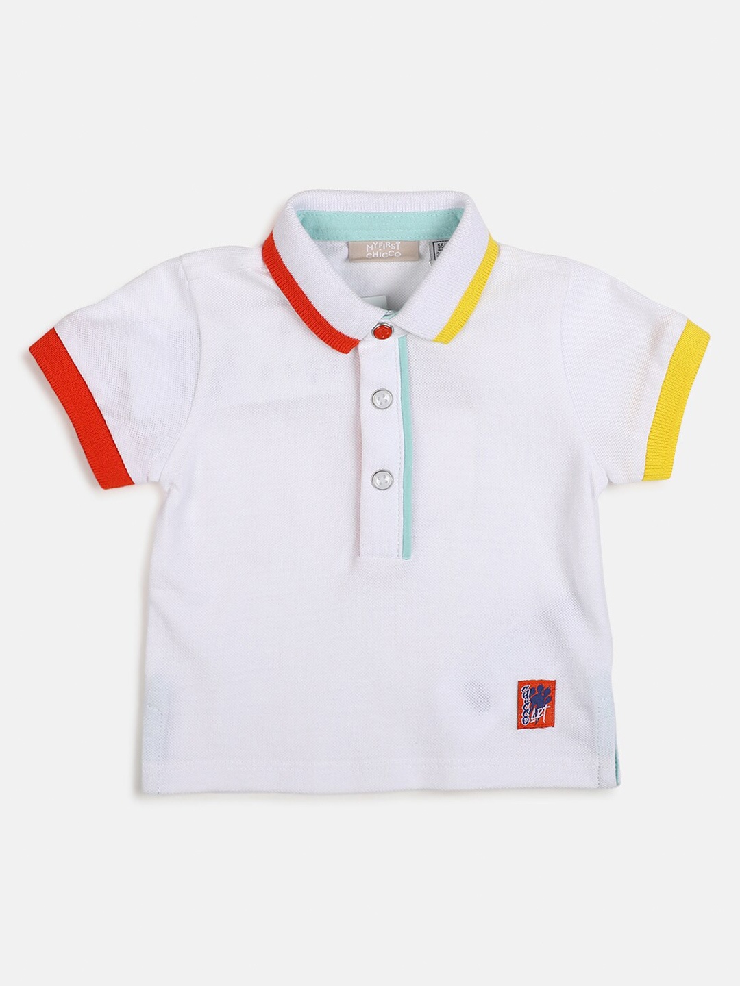 

Chicco Boys Polo Collar Pure Cotton T-shirt, White