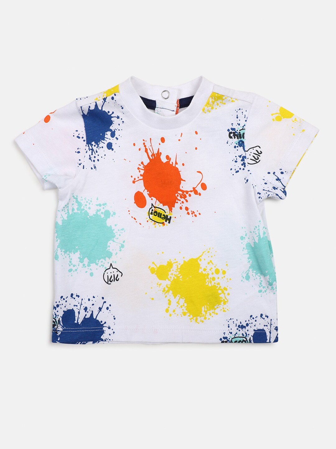 

Chicco Boys Printed Pure Cotton T-shirt, White