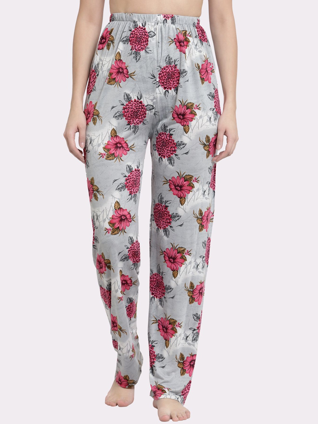 

Fasense Serena Floral Printed Lounge Pant, Pink