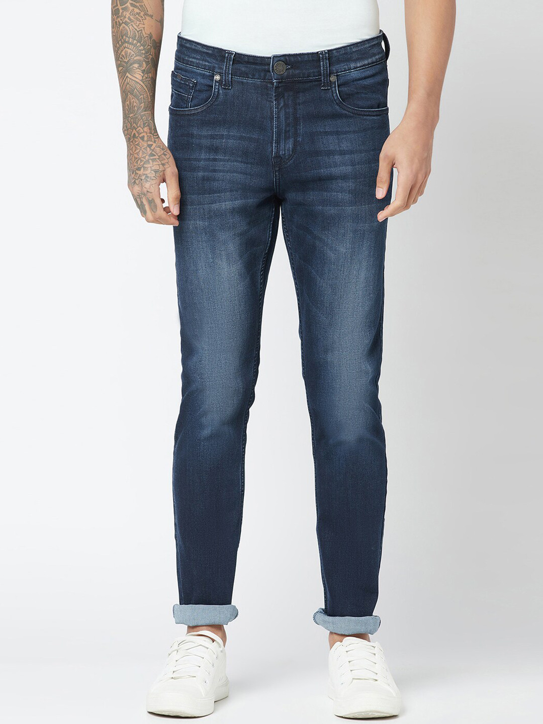 

Blue Buddha Men Slim Fit Heavy Fade Stretchable Jeans