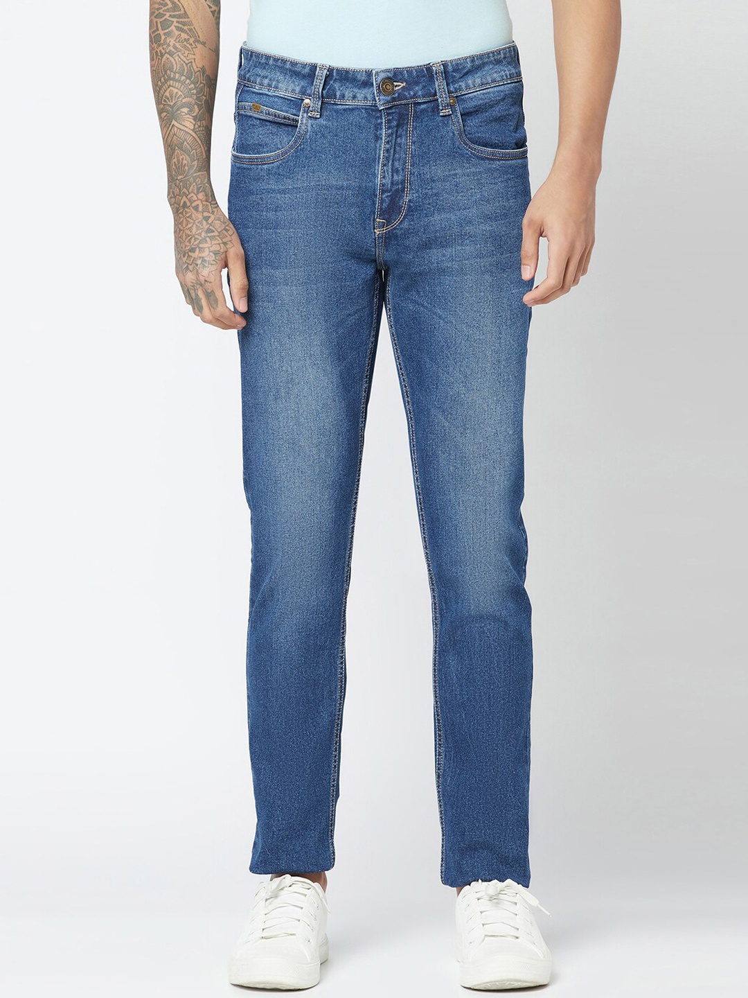 

Blue Buddha Men Skinny Fit Light Fade Stretchable Jeans