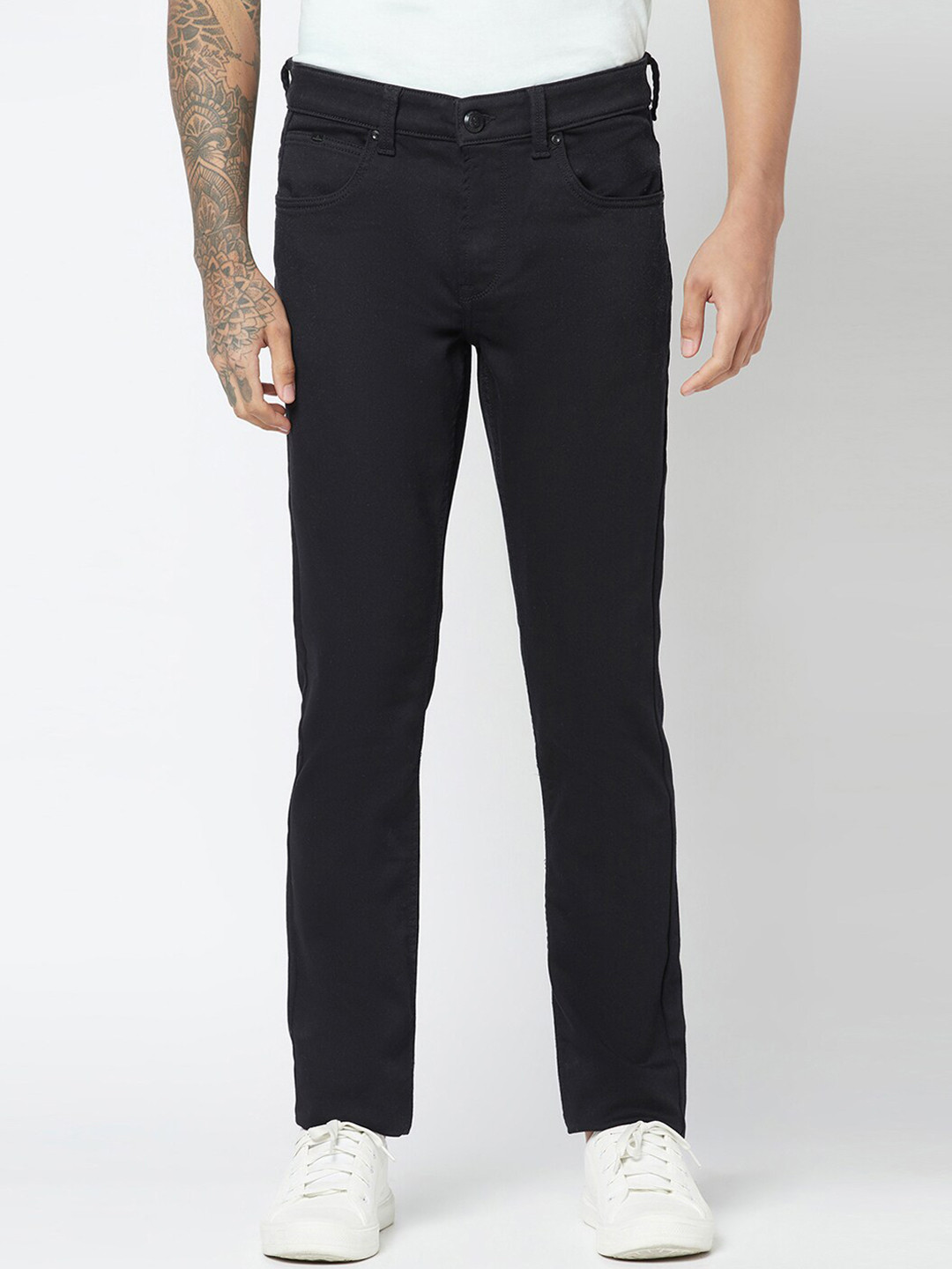 

Blue Buddha Men Slim Fit Stretchable Jeans, Black