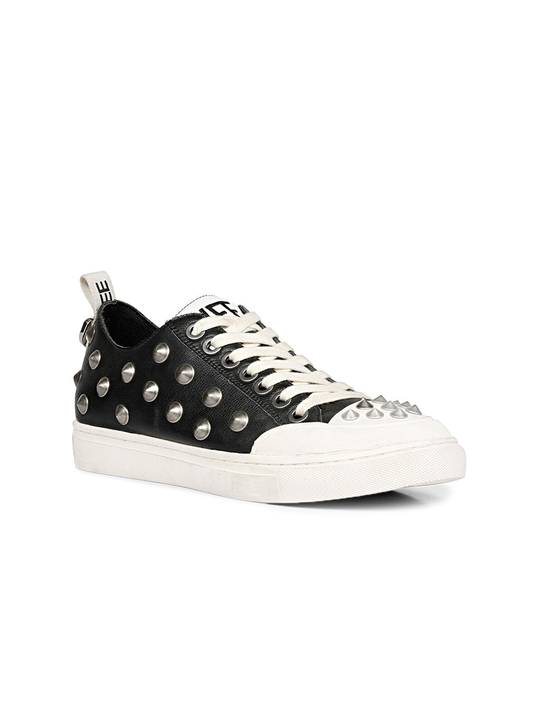 

Saint G Women Embellished Colourblocked Genuine Leather Sneakers, Black