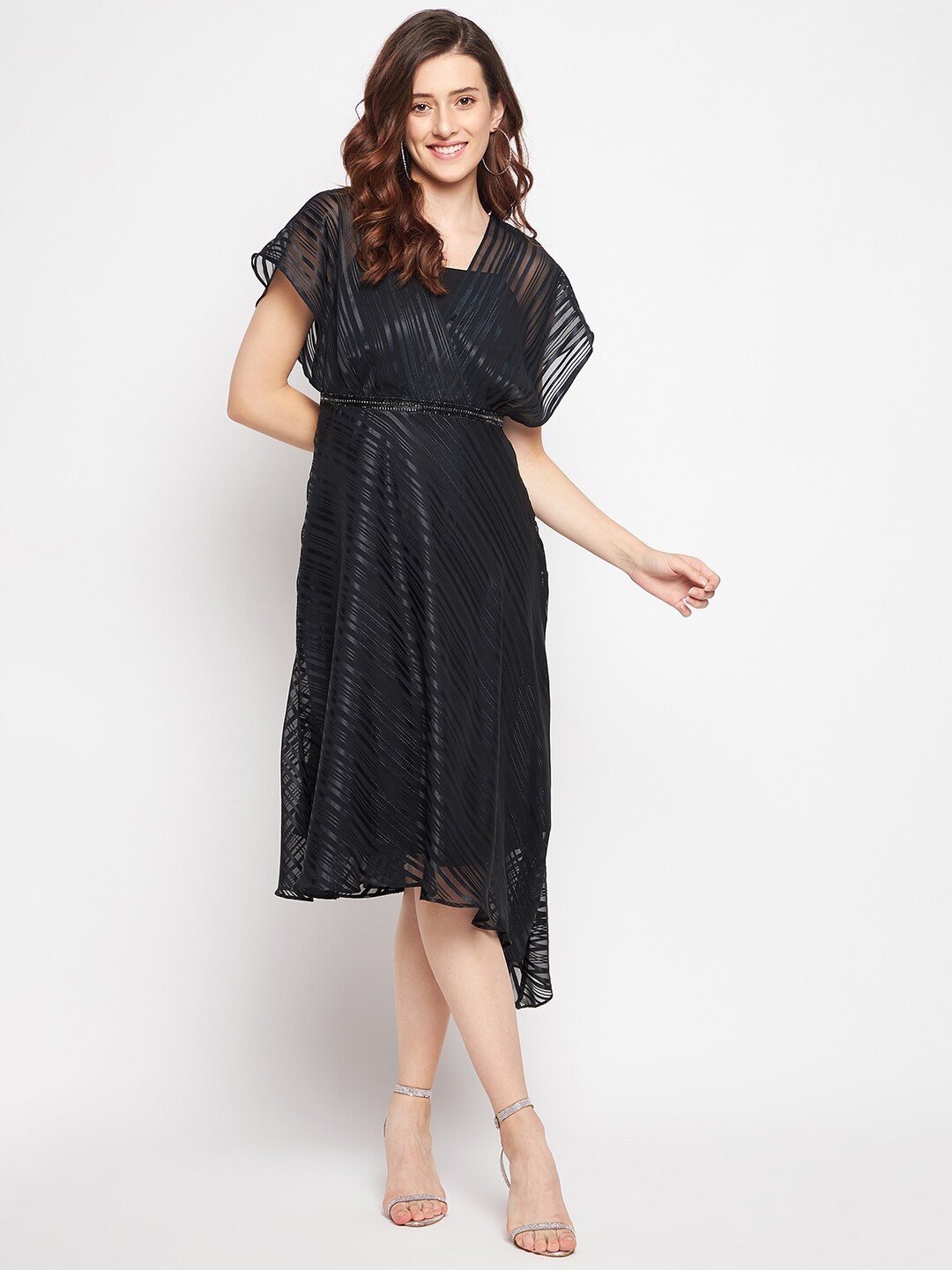 

Madame Empire Midi Dress, Black