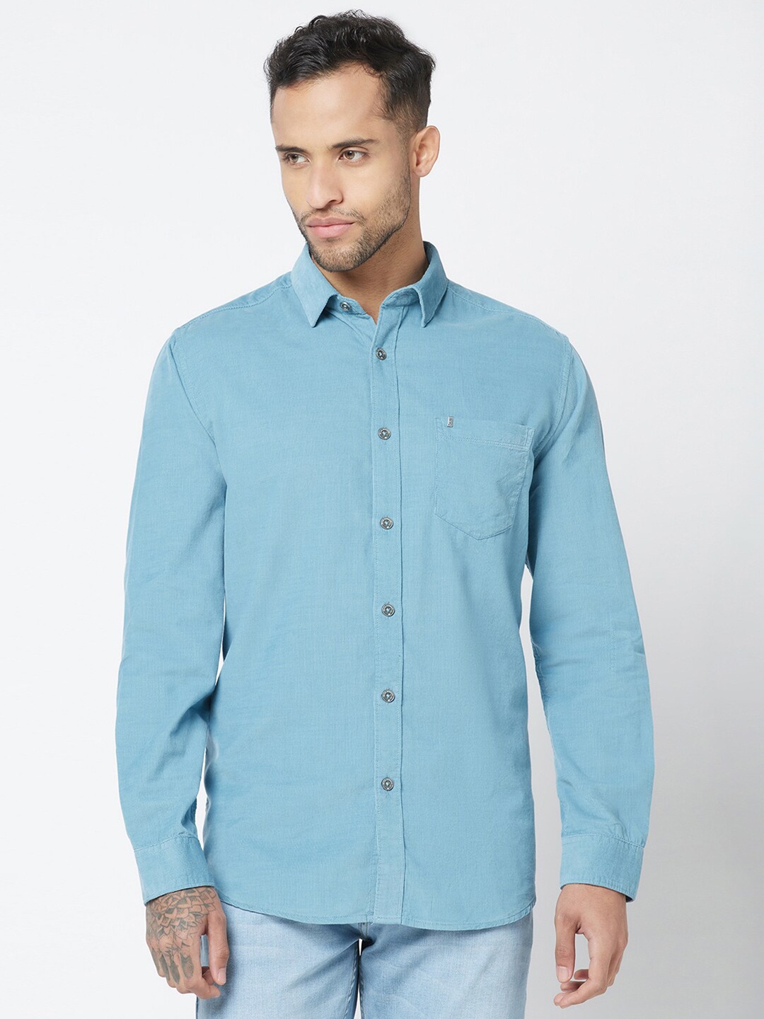 

Blue Buddha Corduroy Cotton Casual Shirt
