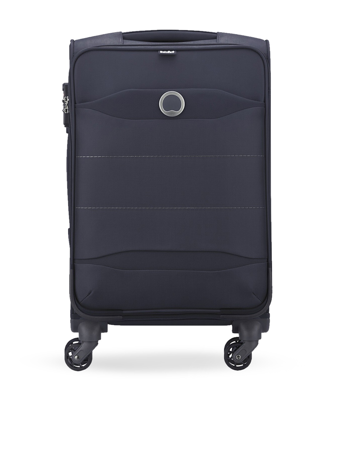 

DELSEY Soft-Sided Large Trolley Suitcase, Grey