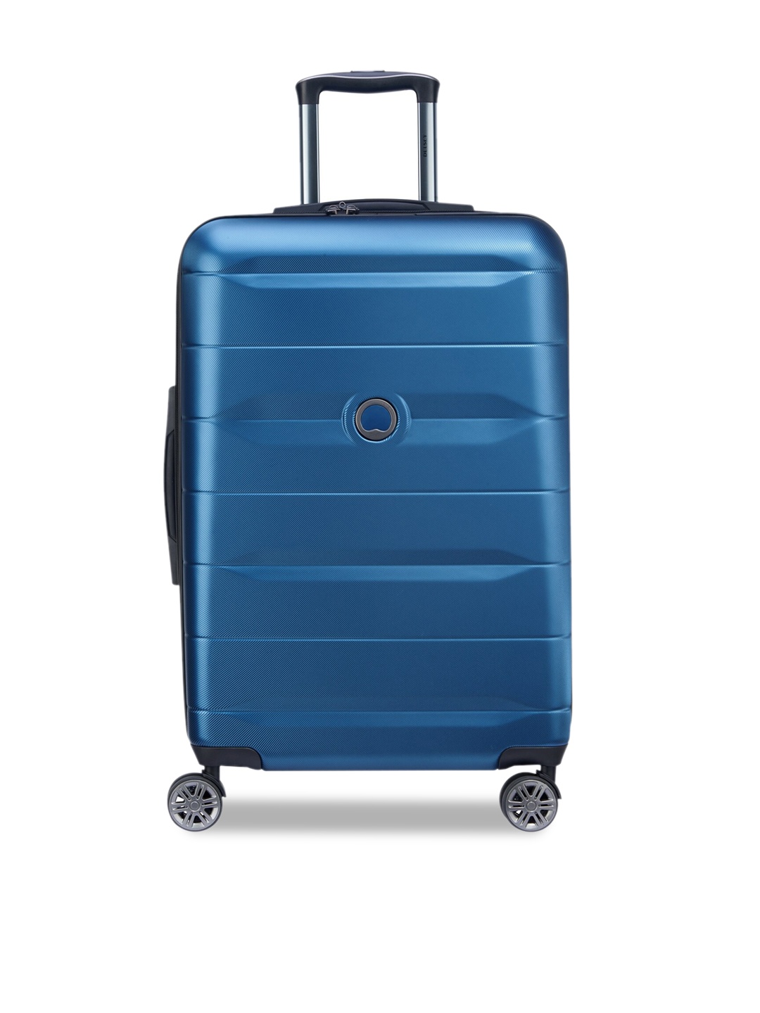 

DELSEY Comete Textured Hard Large Trolley Suitcase, Blue