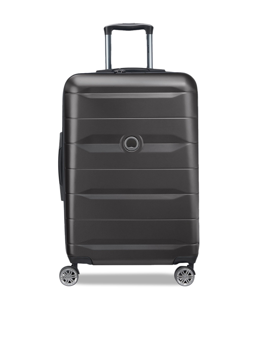 

DELSEY Comete Textured Hard Cabin Trolley Bag, Black