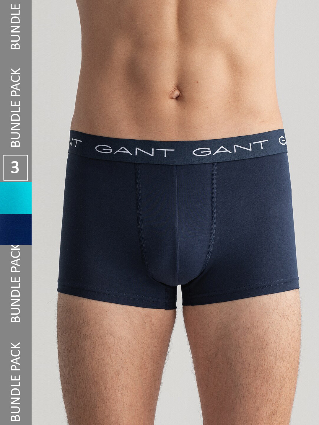 

GANT Men Pack Of 3 Trunks, Blue