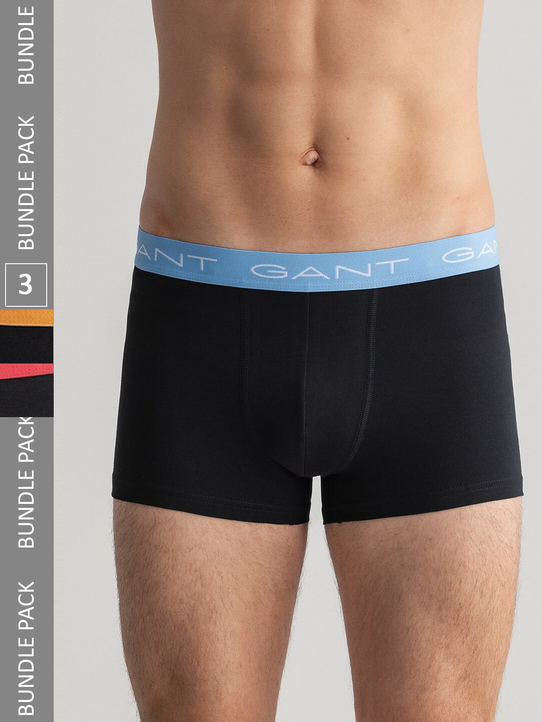 

GANT Men Pack Of 3 Trunks 8905241117550, Black