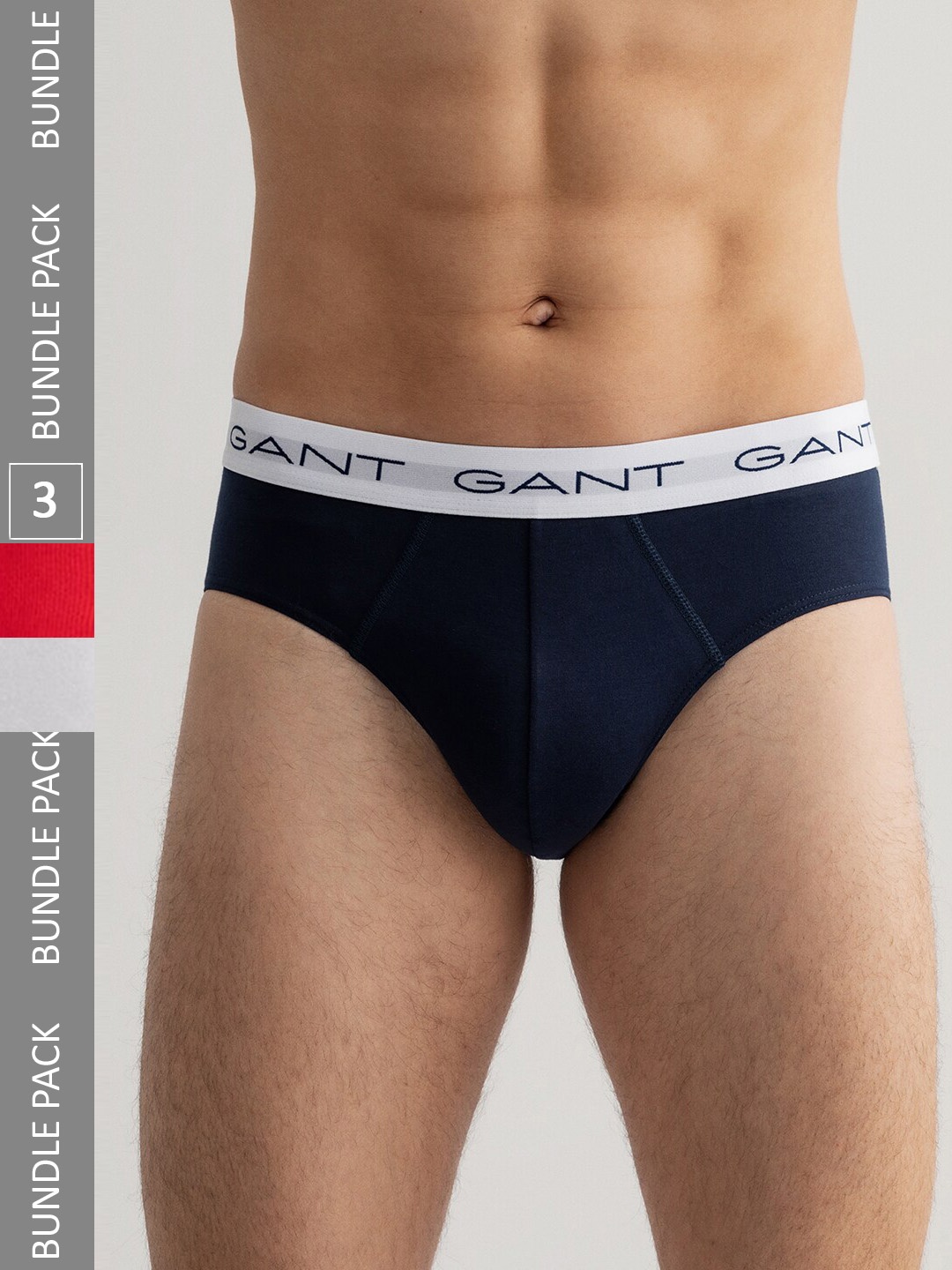 

GANT Men Pack Of 3 Cotton Briefs, White