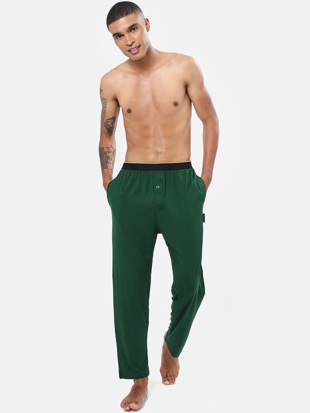 

bummer Men Micro Modal Lounge Pant, Green