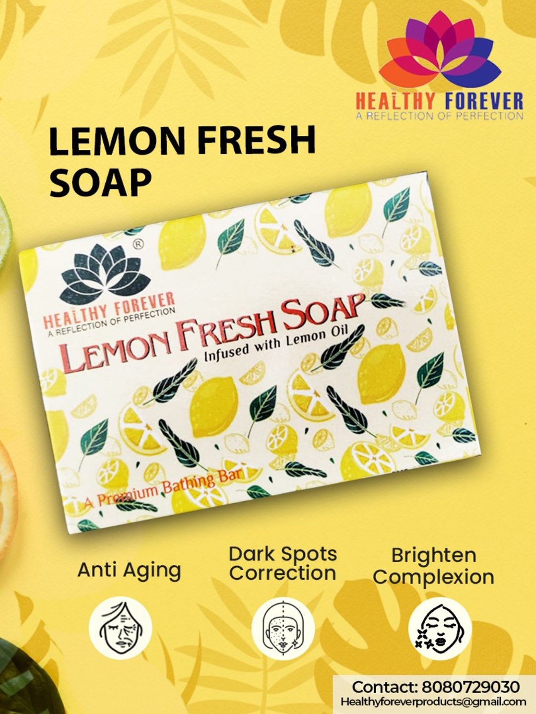 

HEALTHY FOREVER Lemon Fresh Soap, Na