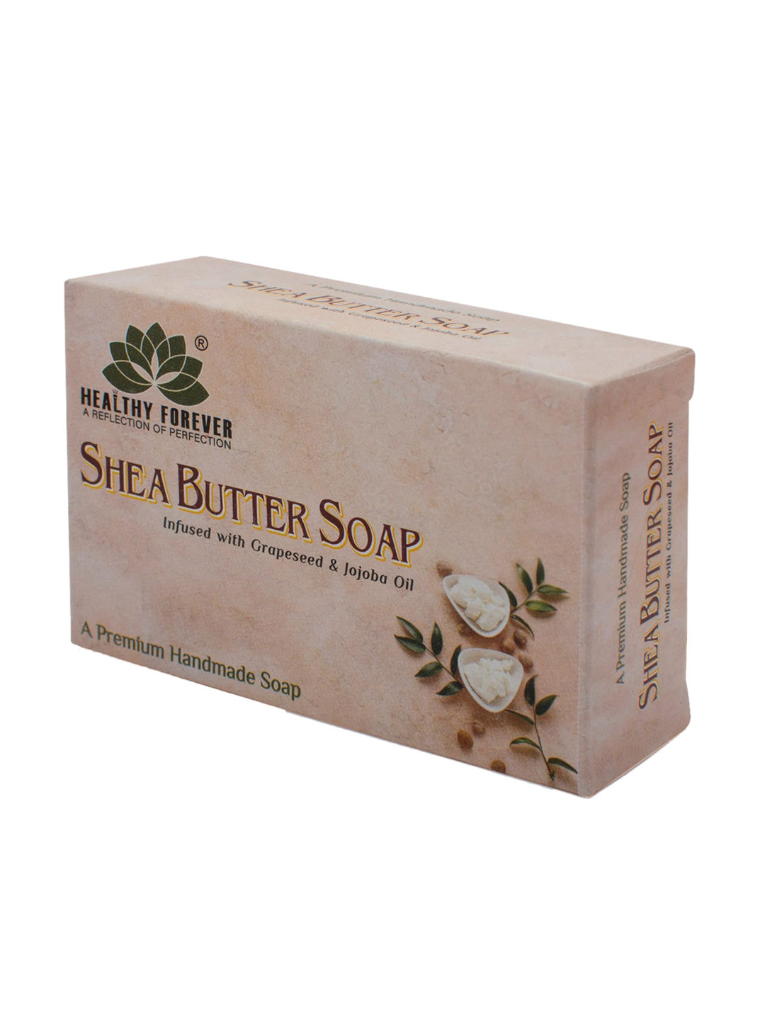 

HEALTHY FOREVER Homemade Hydrated Pure Shea Butter Soap-120gm, Multi