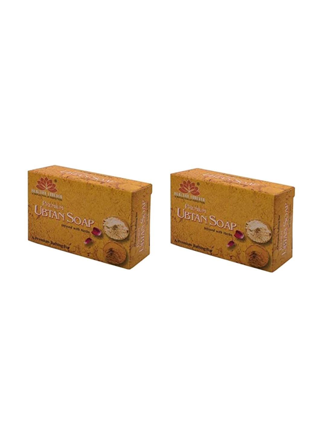 

HEALTHY FOREVER Pack of 2 Homemade Hydrated Ubtan Soap-120 gm, Multi