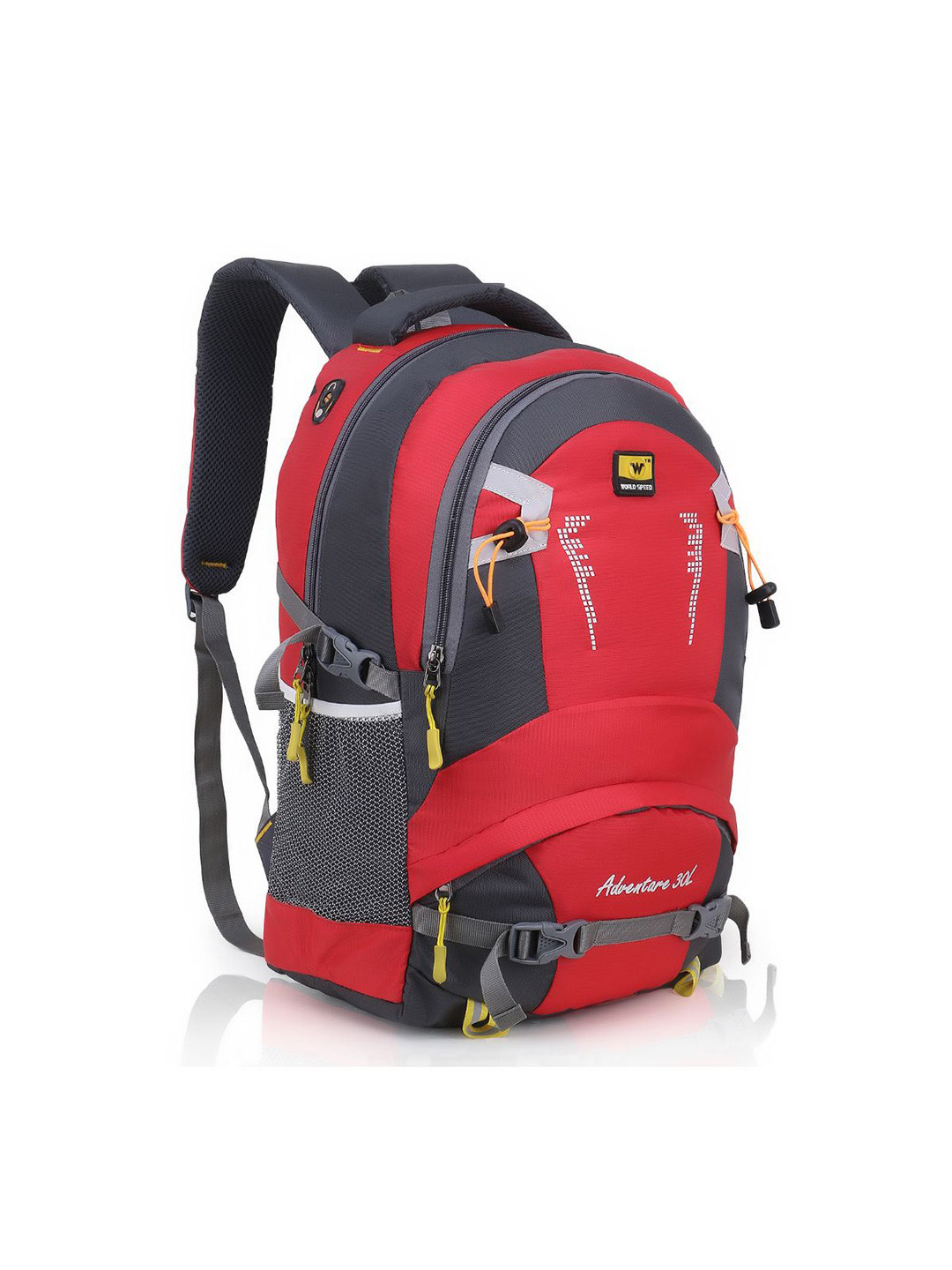 

WORLD SPEED Colourblocked Water Resistant Laptop Backpack, Red