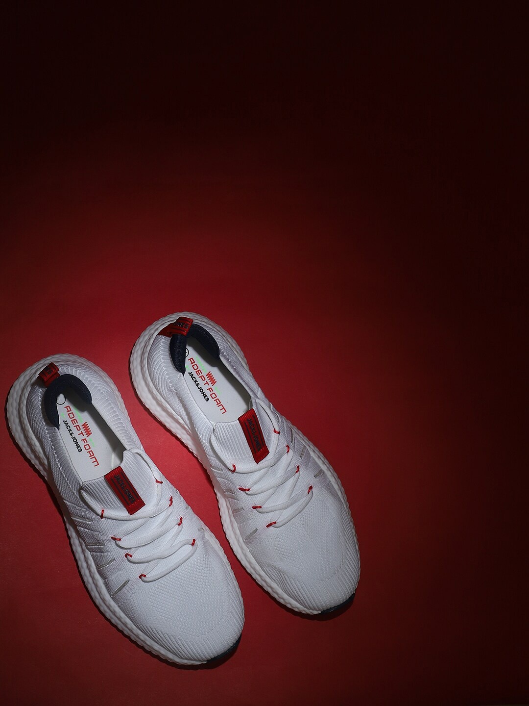 

Jack & Jones Men Lace-Up Sneakers, White