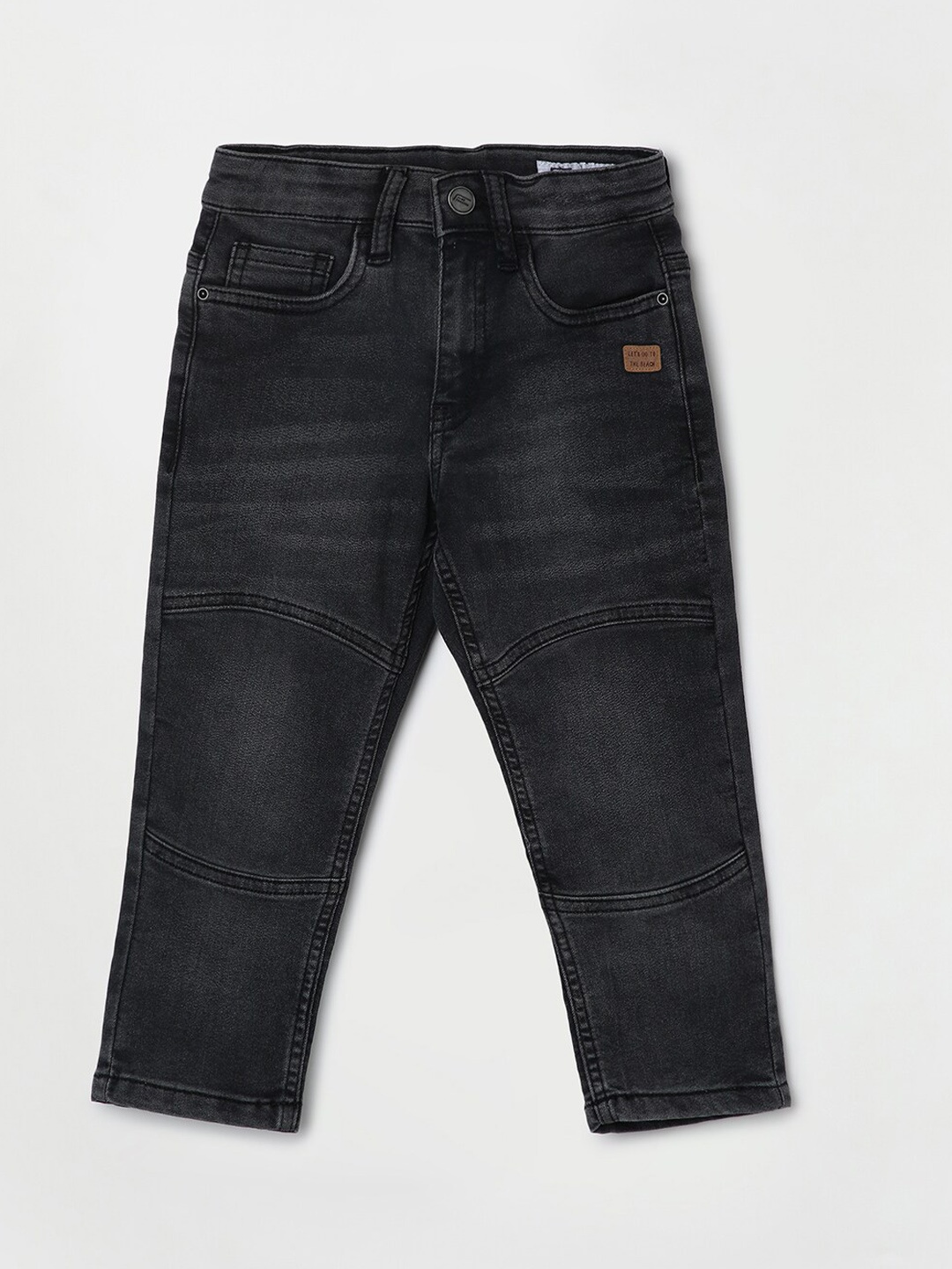 

Fame Forever by Lifestyle Boys Regular Fit Light Fade Cotton Jeans, Grey